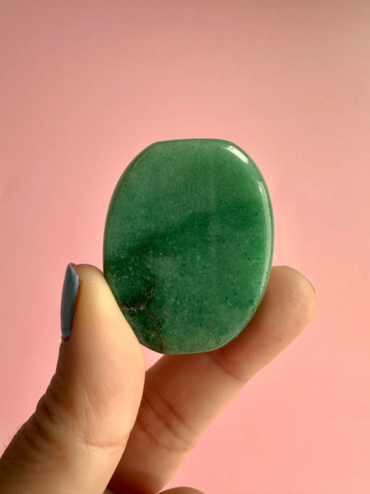 Green Aventurine Flat Palm