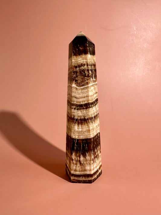 Chocolate Calcite Tower – Option C