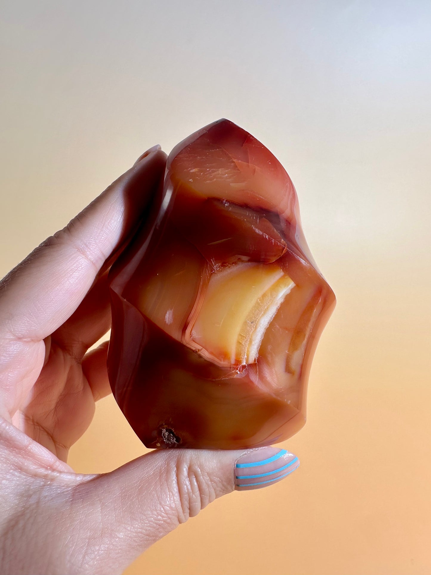 Carnelian Flame – Option F | Collector Crystal, Empowerment & Vitality