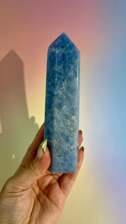 Blue Calcite Tower – Option A