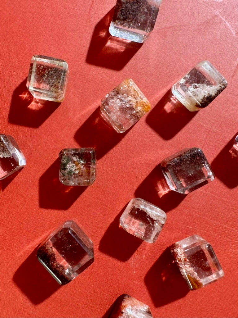 Teeny Garden Quartz Cube | Lodolite Crystal