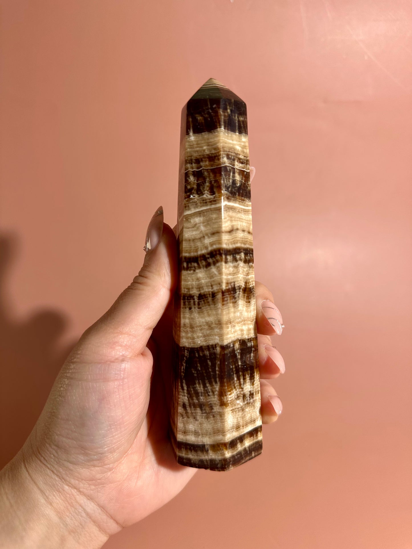 Chocolate Calcite Tower – Option C