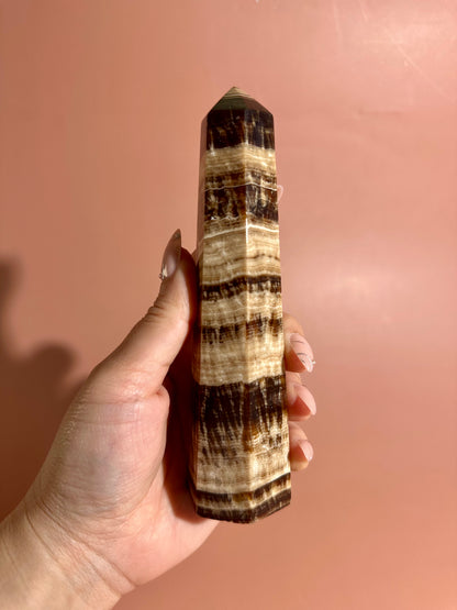 Chocolate Calcite Tower – Option C