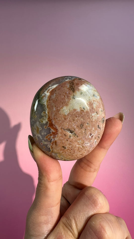 Ocean Jasper Palm Stone – Option D
