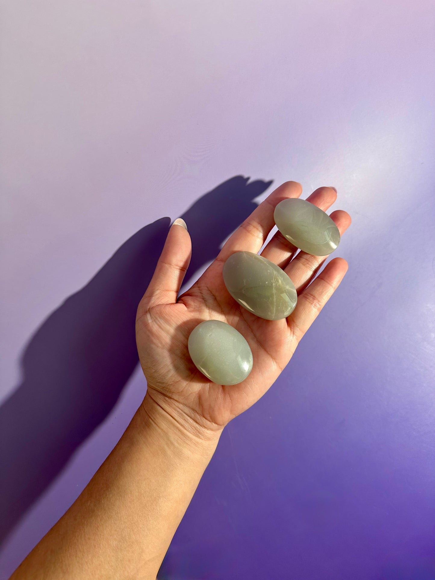 Sage Moonstone Small Palm Stone