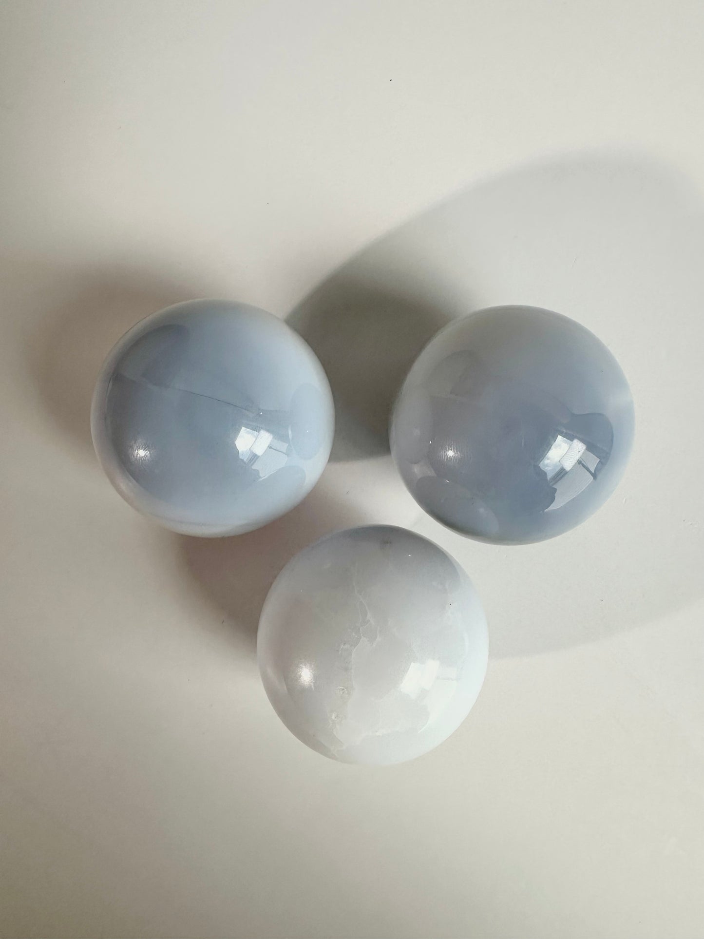Large Blue Chalcedony Sphere
