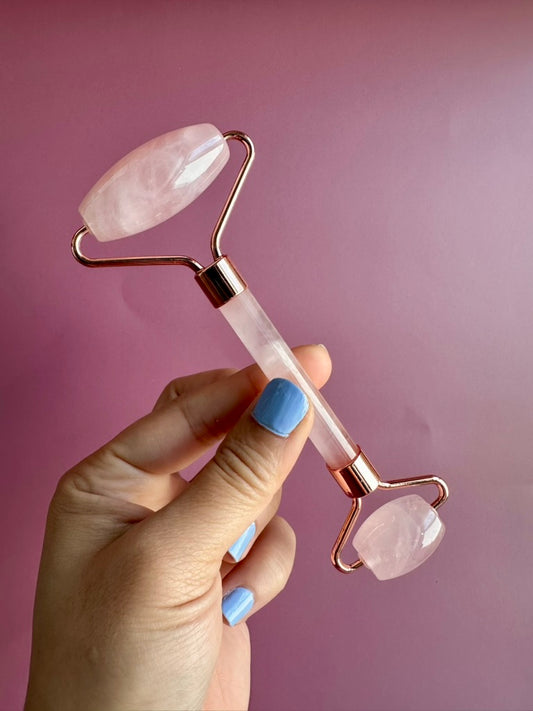 Rose Quartz Gua Sha Facial Roller