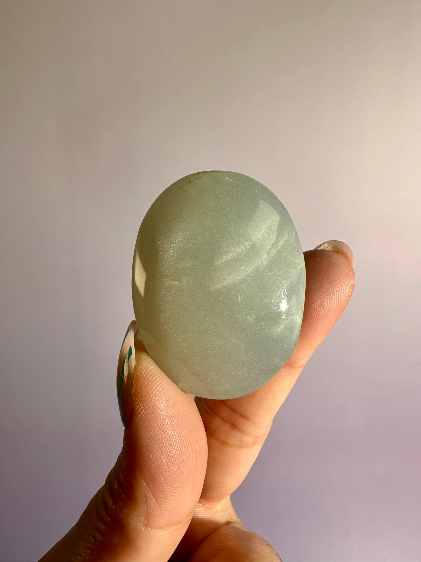Sage Moonstone Small Palm Stone