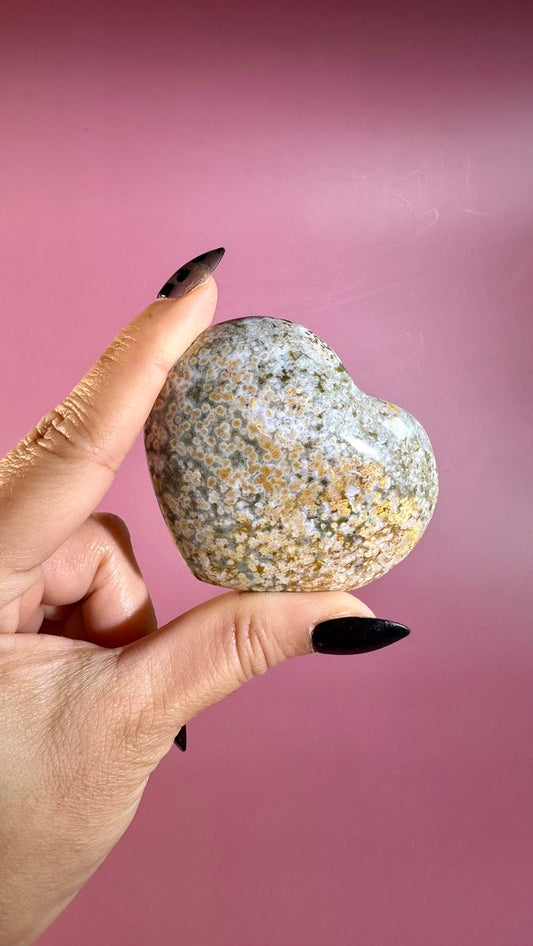 Sea Jasper Heart - A