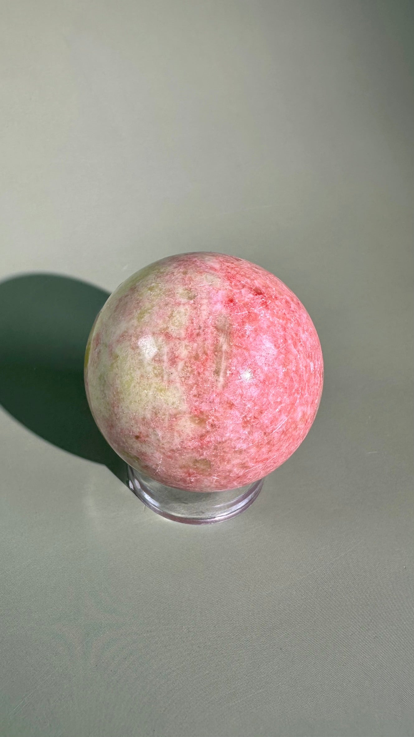 Thulite with Epidote Sphere – Option B