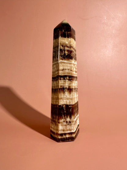 Chocolate Calcite Tower – Option C