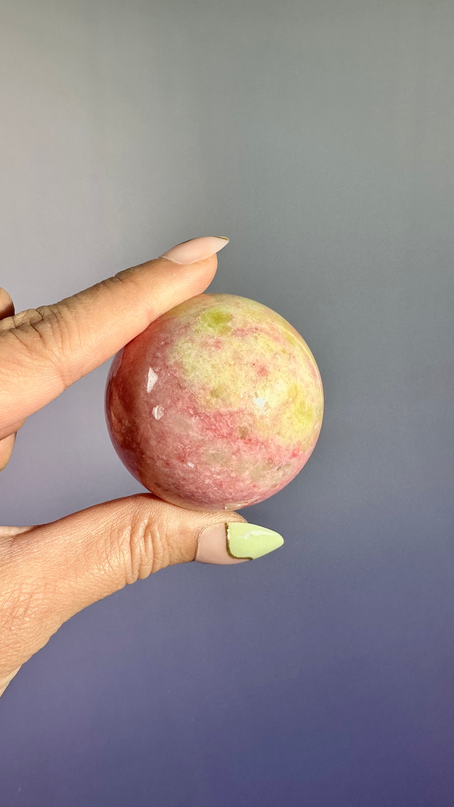 Thulite with Epidote Sphere – Option E