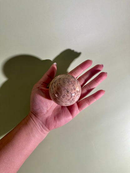 Graphic Feldspar Sphere – Option C | Harmony, Stability & Collector Crystal