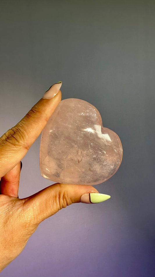 Rose Quartz Heart – Option C