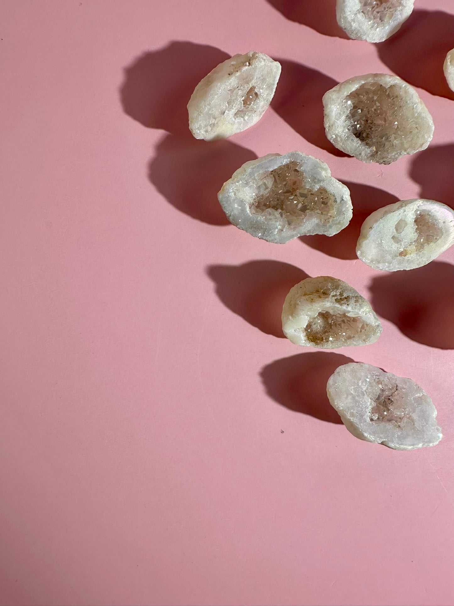 Intuitively Chosen Aura Quartz Geode | Rainbow Crystal Geode