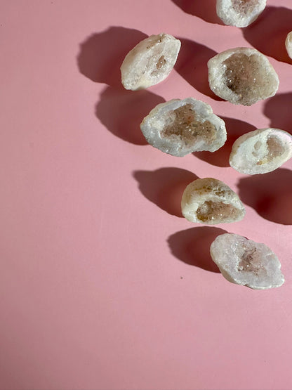 Intuitively Chosen Aura Quartz Geode | Rainbow Crystal Geode