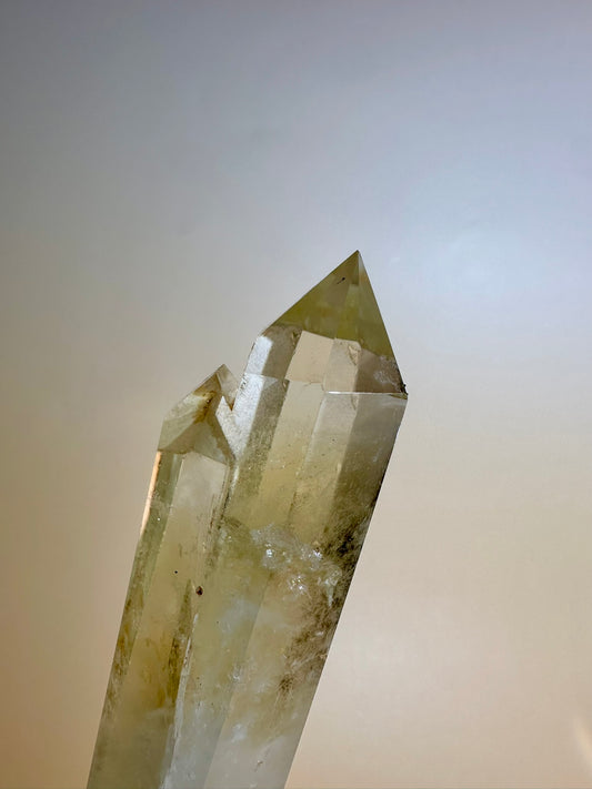 Citrine Polished Point on Stand – Option C | Manifestation, Joy & Abundance Energy