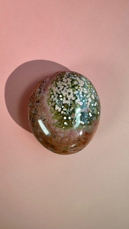 Ocean Jasper Palm Stone – Option C
