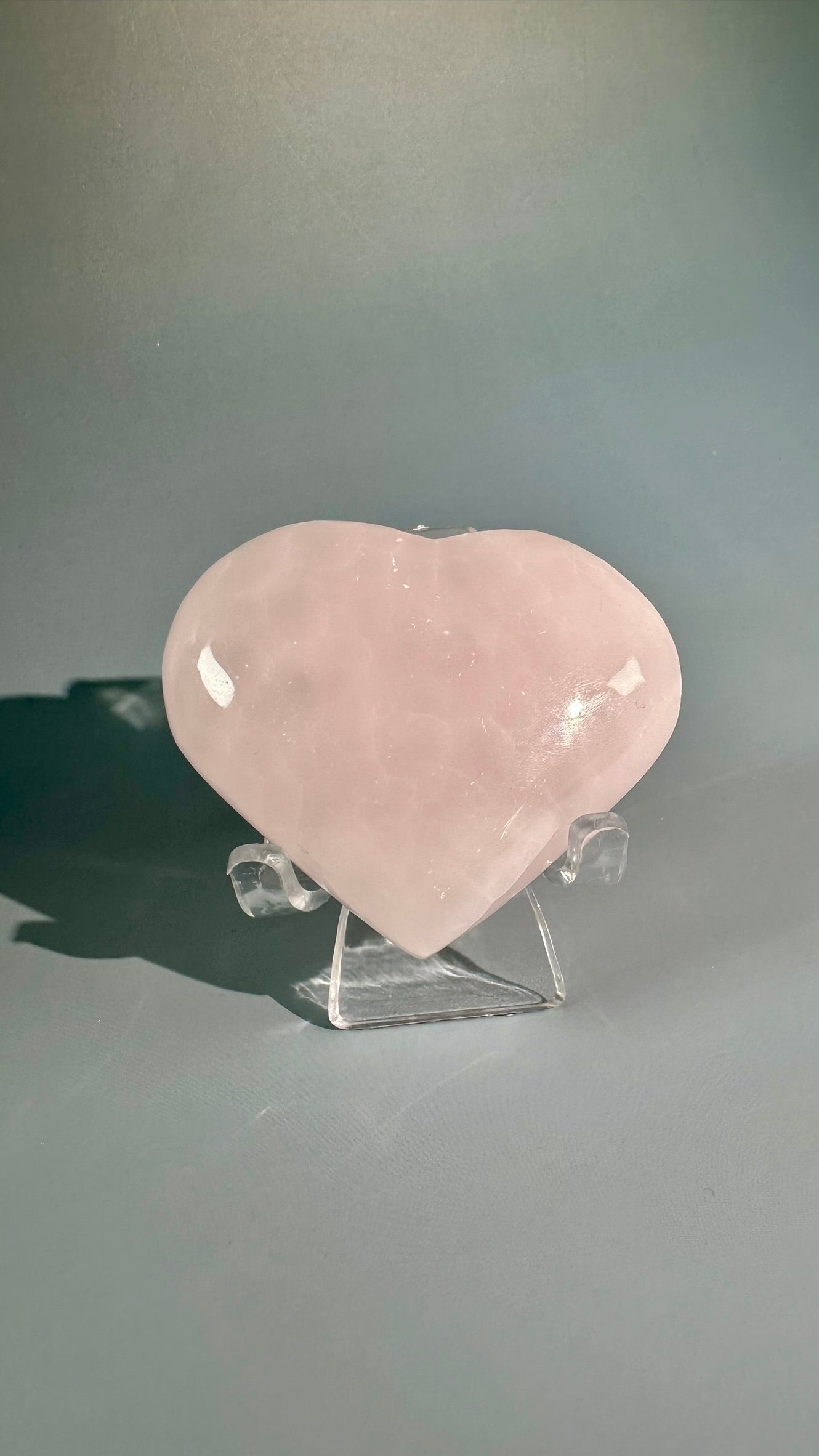 Pink Calcite Heart UV Reactive – Option A