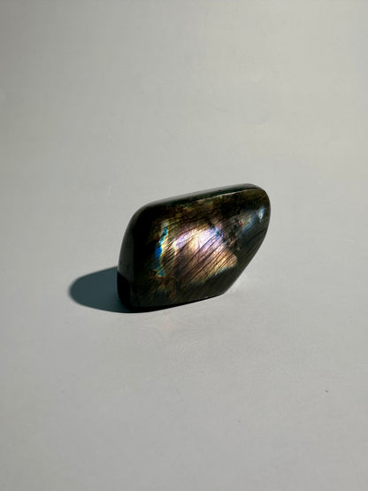 Small Rainbow Flash Labradorite Standing  Freeform – Option G