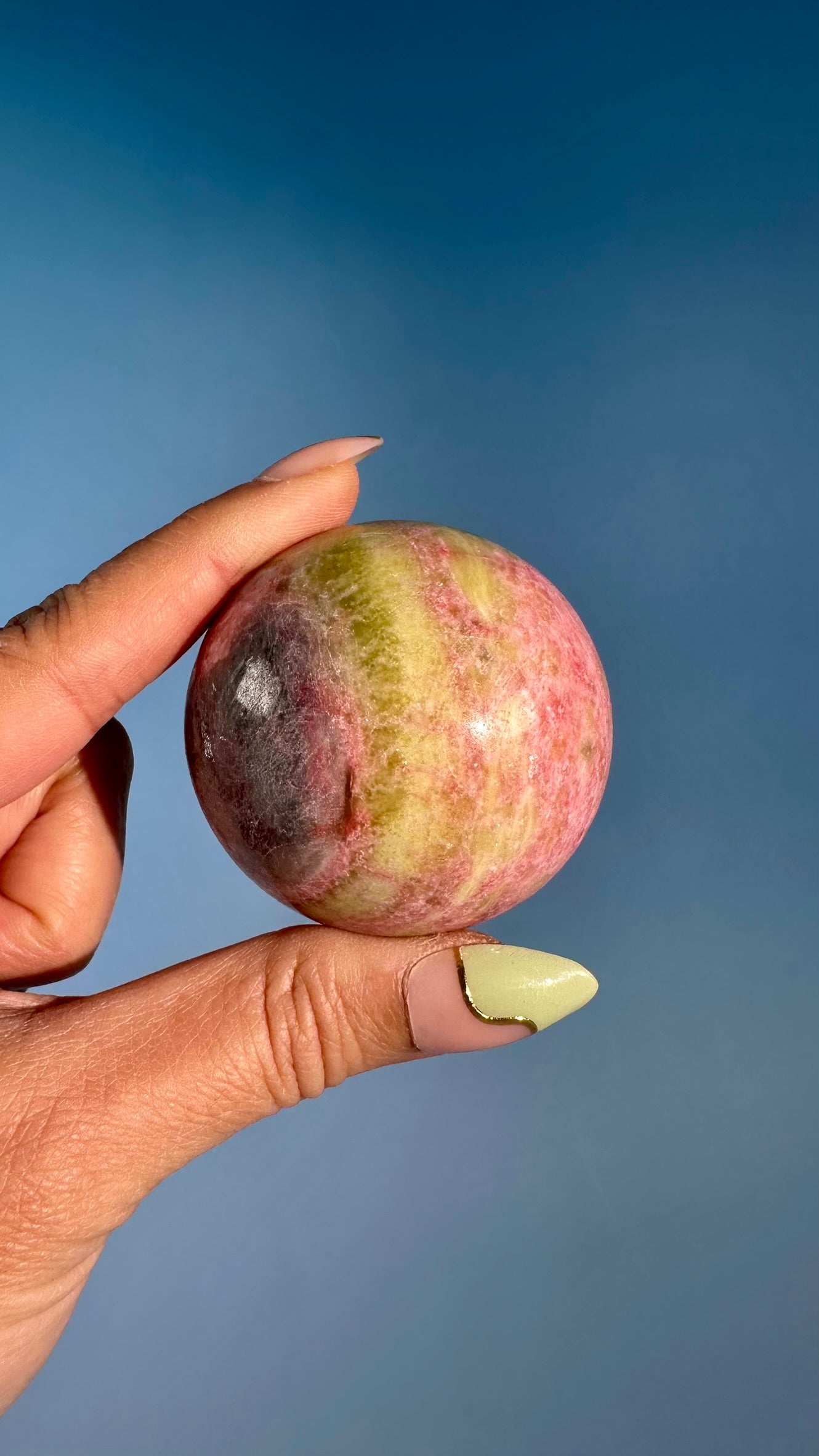 Thulite with Epidote Sphere – Option H