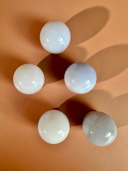 Extra Small Blue Chalcedony Sphere