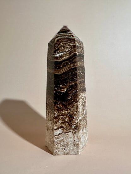 Chocolate Calcite Tower – Option A