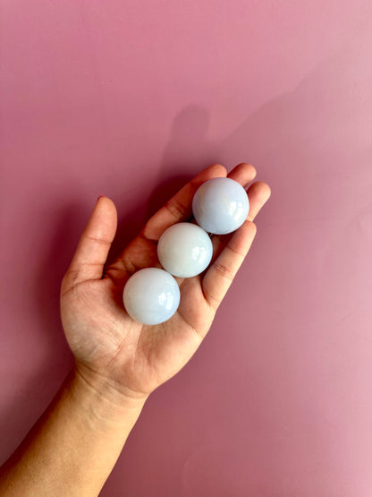 Small Blue Chalcedony Sphere