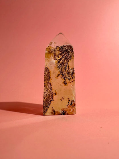 Dendritic Quartz Tower – Option H | Personal Growth, Patience & Grounding Energy