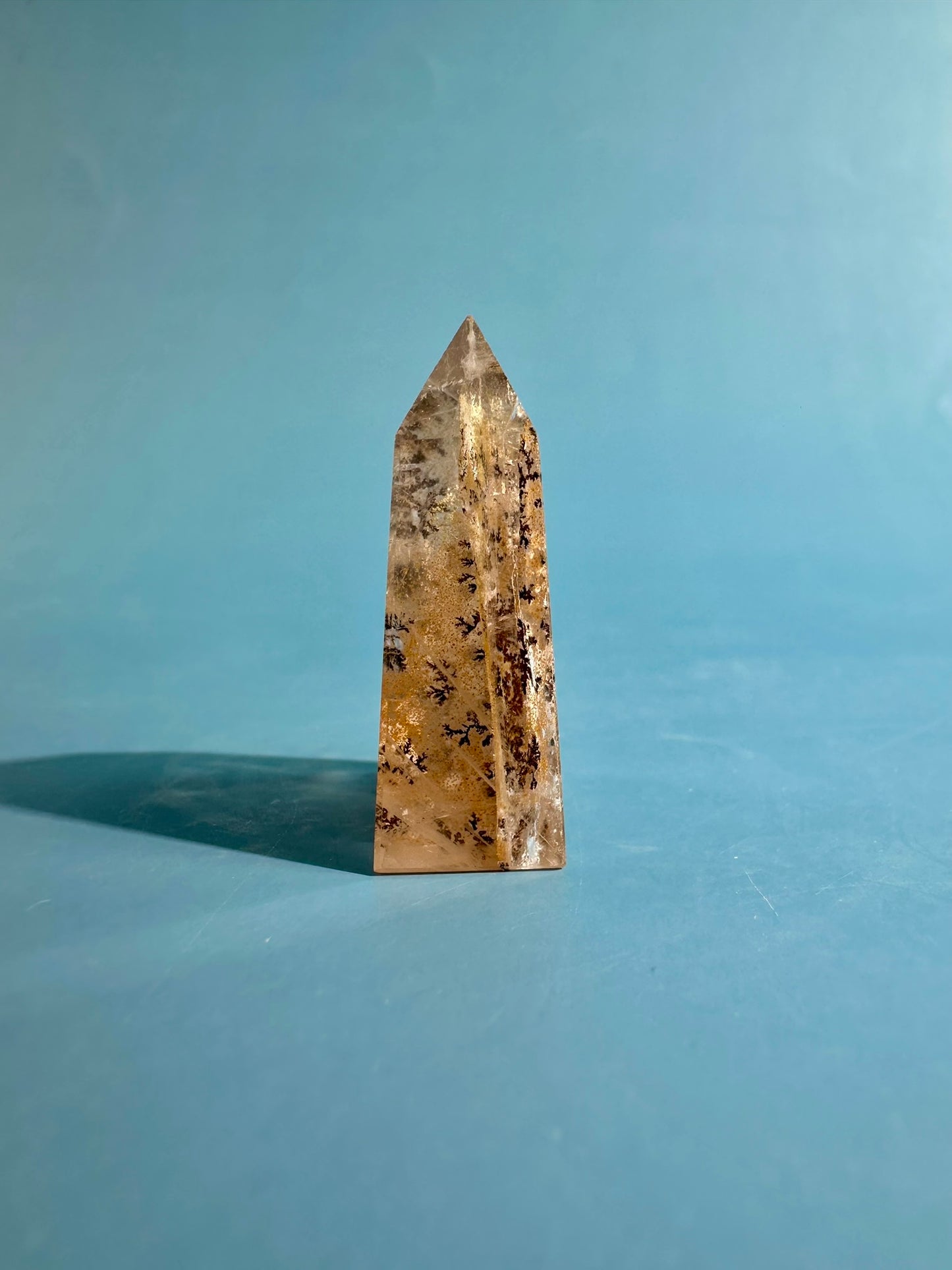 Dendritic Quartz Tower – Option A | Growth, Clarity & Grounding Energy