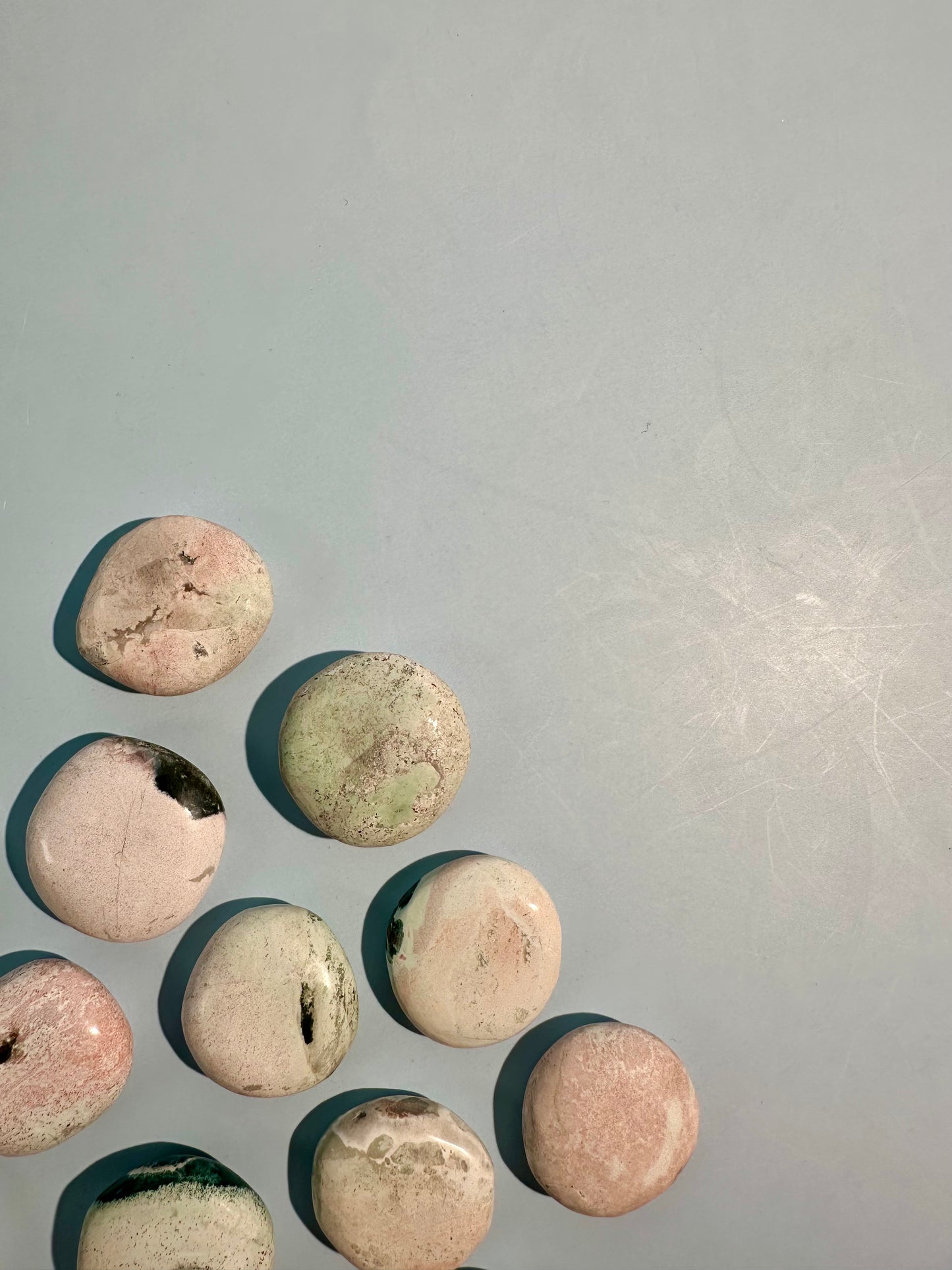 Unicorn Jasper Mini Round Flat Palm