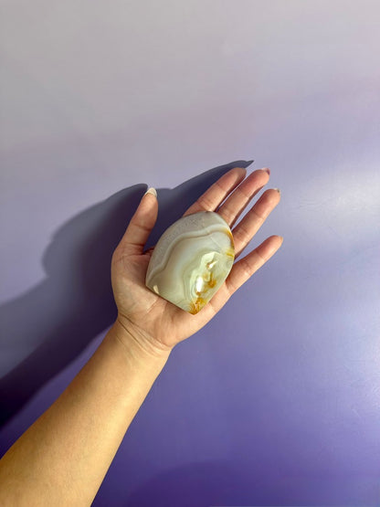 Agate Standing Freeform Option A | One-of-a-Kind Polished Agate Display Crystal