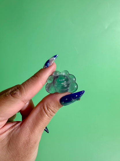 Small Rainbow Fluorite Bee | Crystal Carving