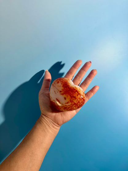 Carnelian Heart – Option D | Empowerment, Vitality & Self-Confidence Crystal
