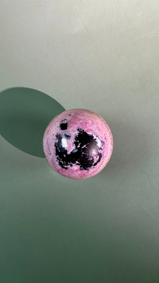 Peruvian Rhodonite Sphere – Option A
