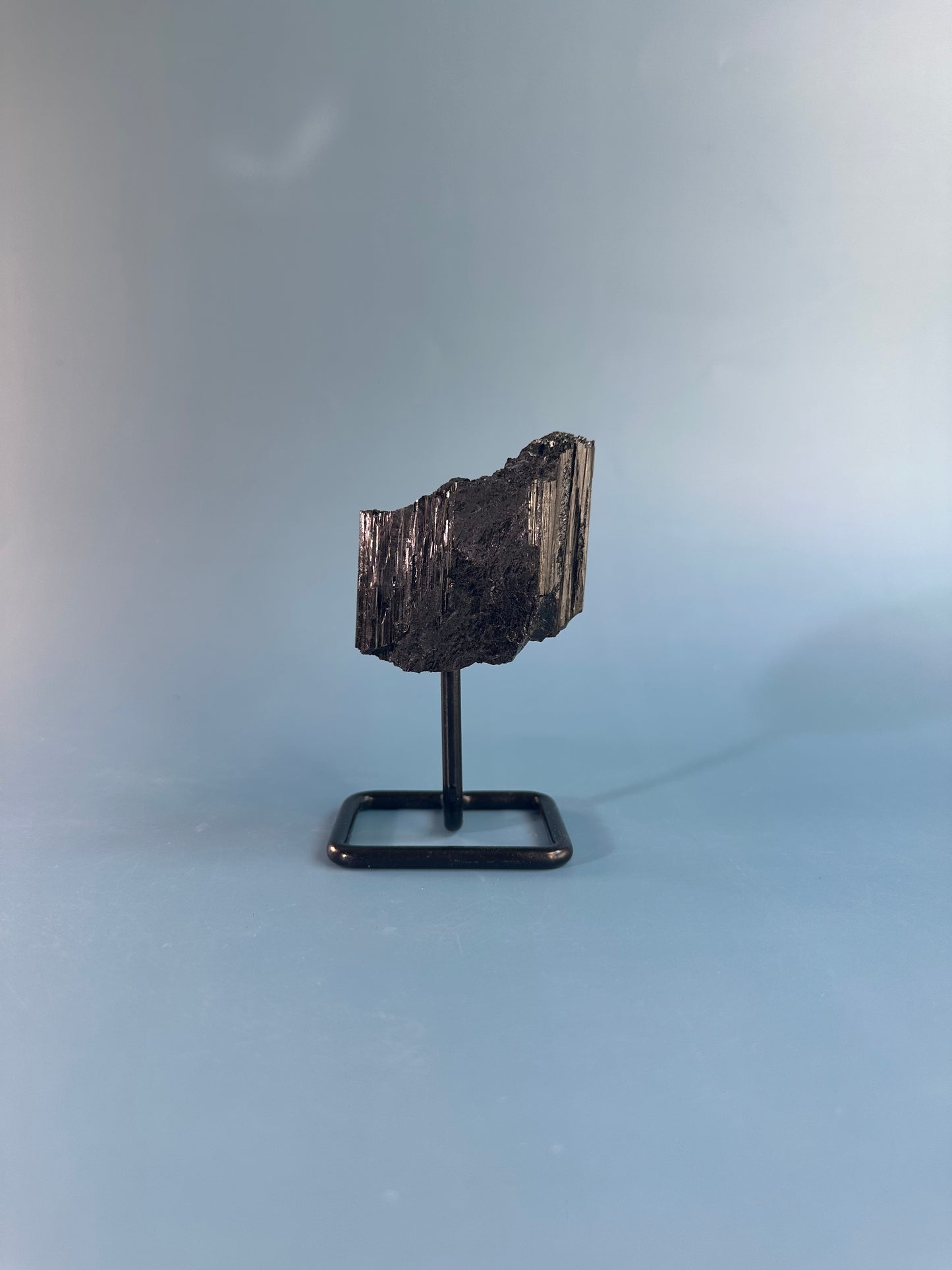 Raw Black Tourmaline on Pinned Stand – Option  C