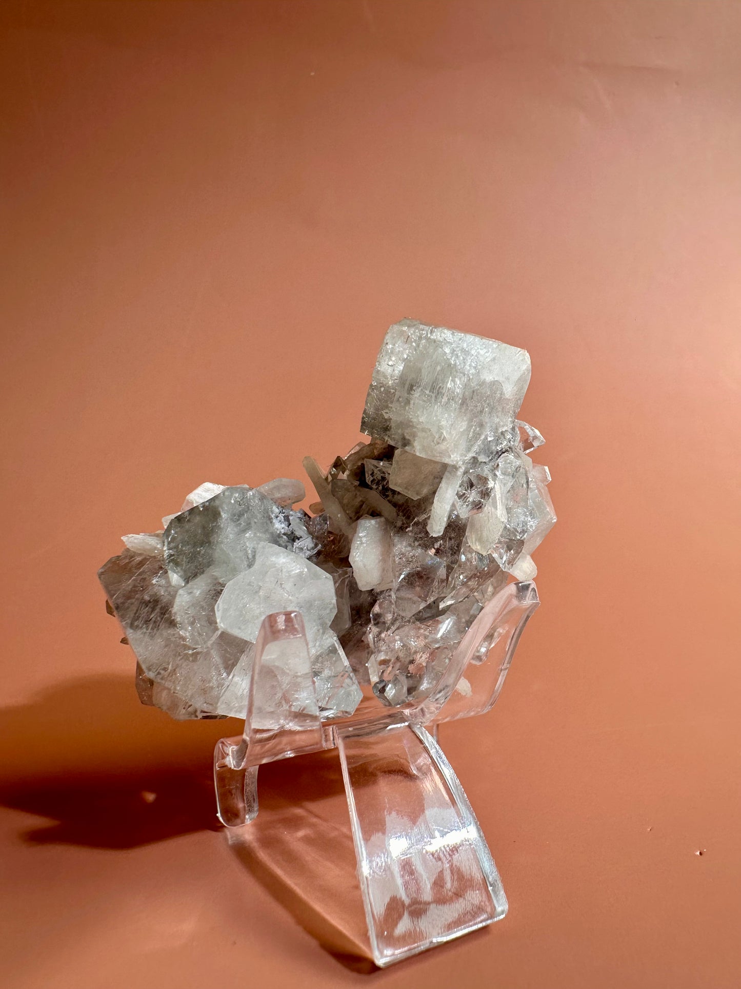 Apophyllite Stilbite Cluster - H