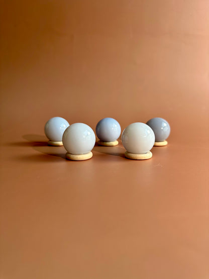 Extra Small Blue Chalcedony Sphere