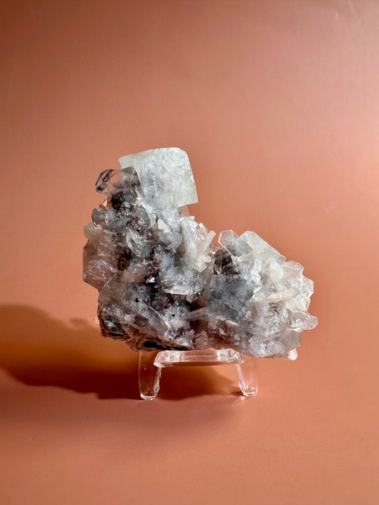 Apophyllite Stilbite Cluster - H