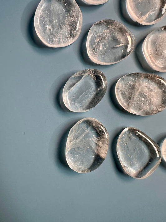 Clear Quartz Flat Palm