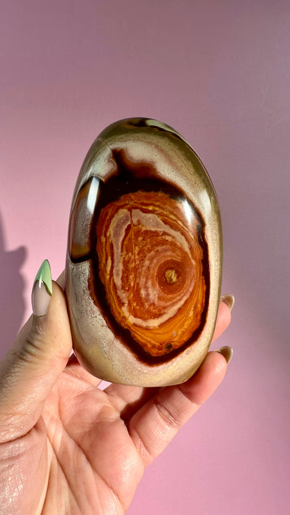 Polychrome Jasper Standing Freeform – Option D