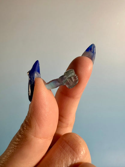 Mini Rainbow Fluorite Dragonfly | Crystal Carving