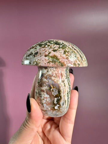 Ocean Jasper Mushroom - A