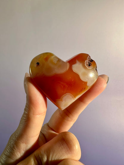 Small Carnelian Heart Option J | Passion, Creativity & Confidence Crystal