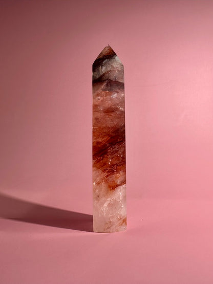Fire Quartz Tower – Option B | Motivation, Vitality & Positive Energy