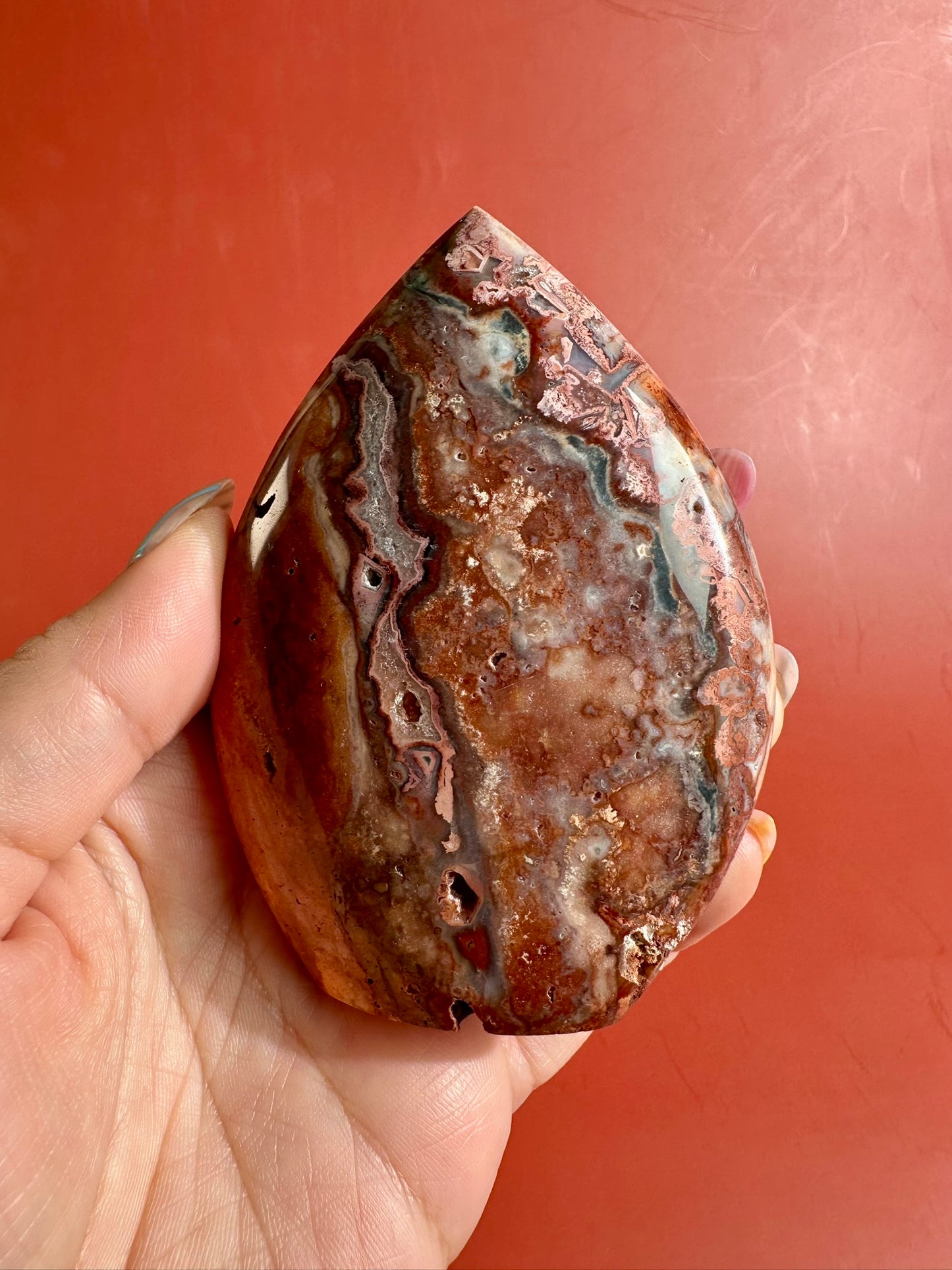 Indonesian Pink Crazy Lace Agate Flame – Option B | Confidence, Joy & Feminine Energy