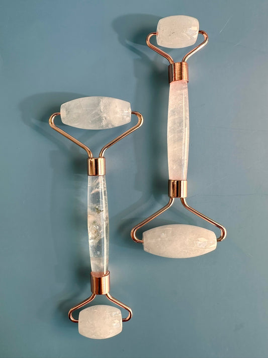 Clear Quartz Gua Sha Facial Roller