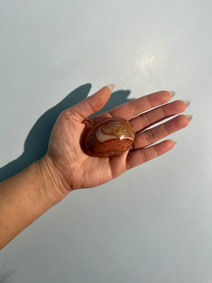 Polychrome Jasper Palm Stone – Option B