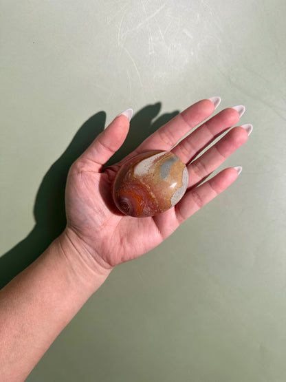 Polychrome Jasper Palm Stone – Option C