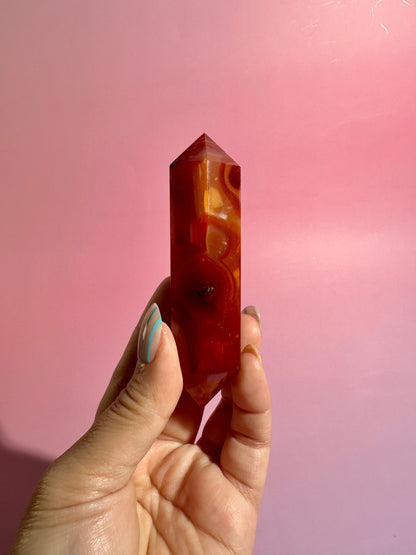 Carnelian Double Terminated Point – Option C | Passion, Strength & Abundance Energy